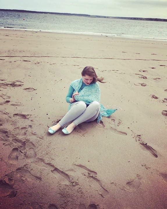 chlo on beach